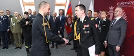 Powołanie Warmińsko-Mazurskiego Komendanta Wojewódzkiego PSP oraz wręczenie odznaczeń 