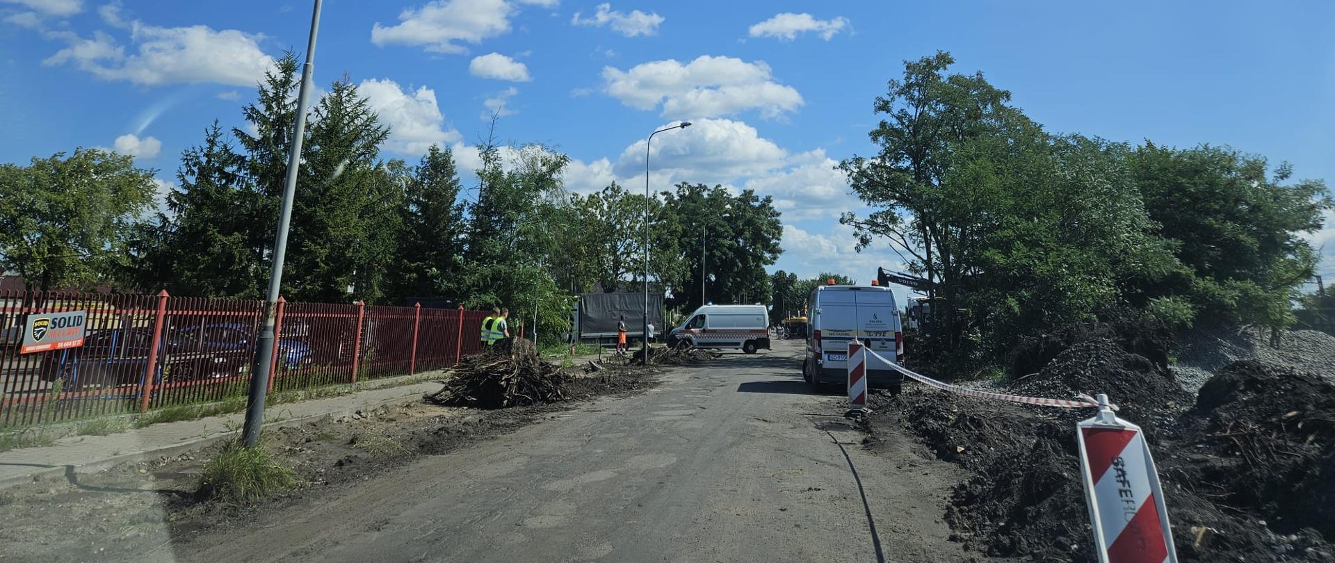Uszkodzenie gazociagu podczas prac ziemnych w miejscowości Gniewkowov
