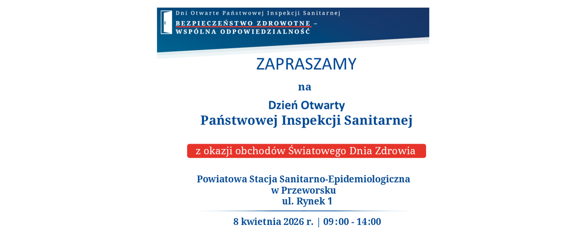 Plakat informujący o wydarzeniu organizowanym przez PIS w Przeworsku
