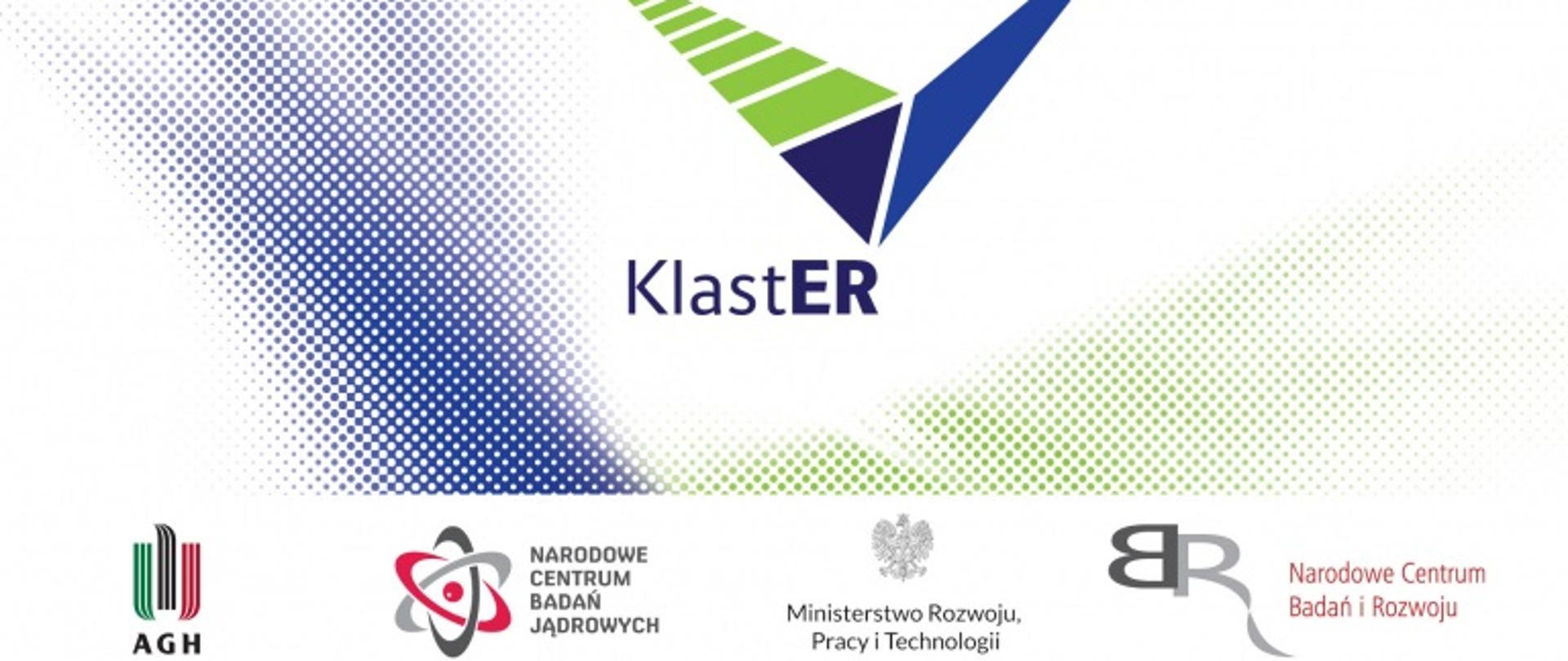 Na zdjęciu logo projektu "Rozwój energetyki rozproszonej w klastrach energii (KlastER)”