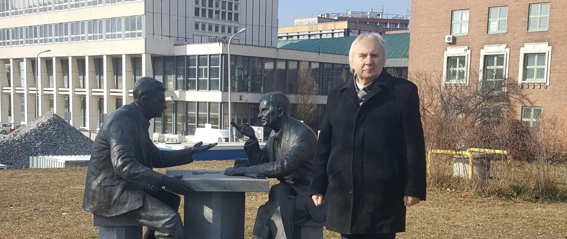 Jerzy Snopek nagykövet Henryk Sławik és Antall József emlékművénél