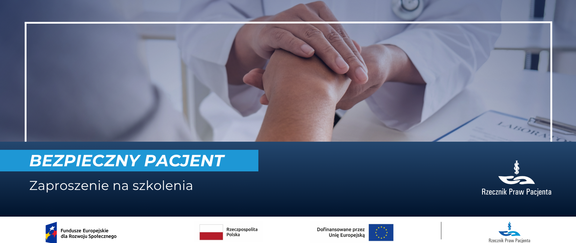 Lekarz trzyma za rękę pacjenta 