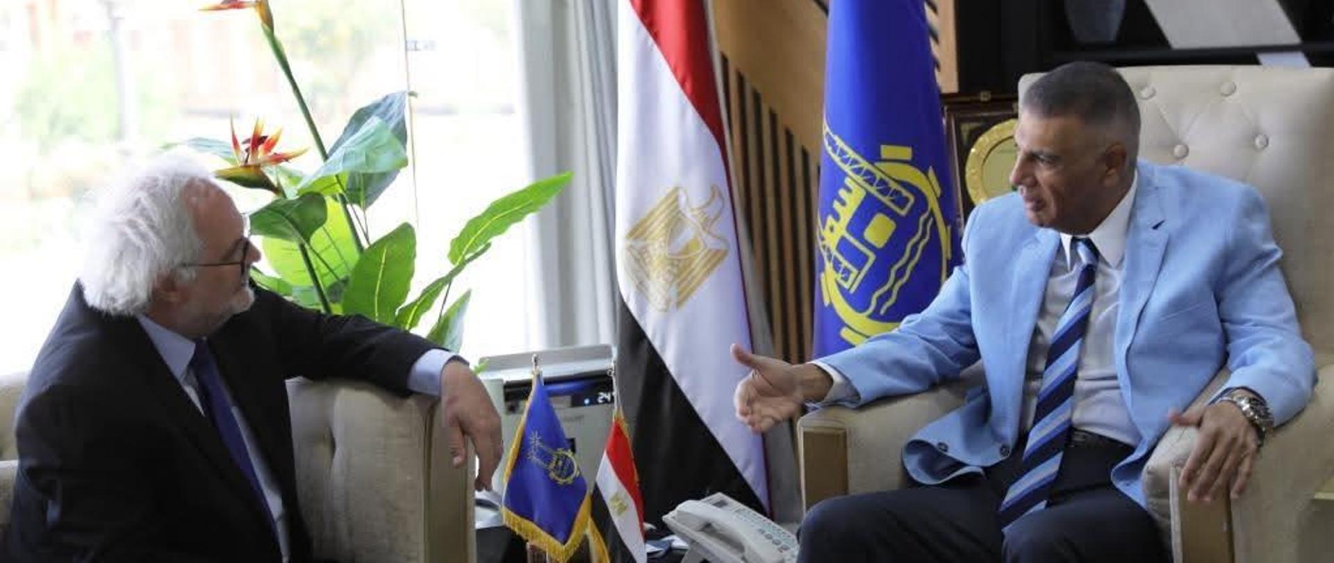 Spotkanie z gubernatorem Aswanu