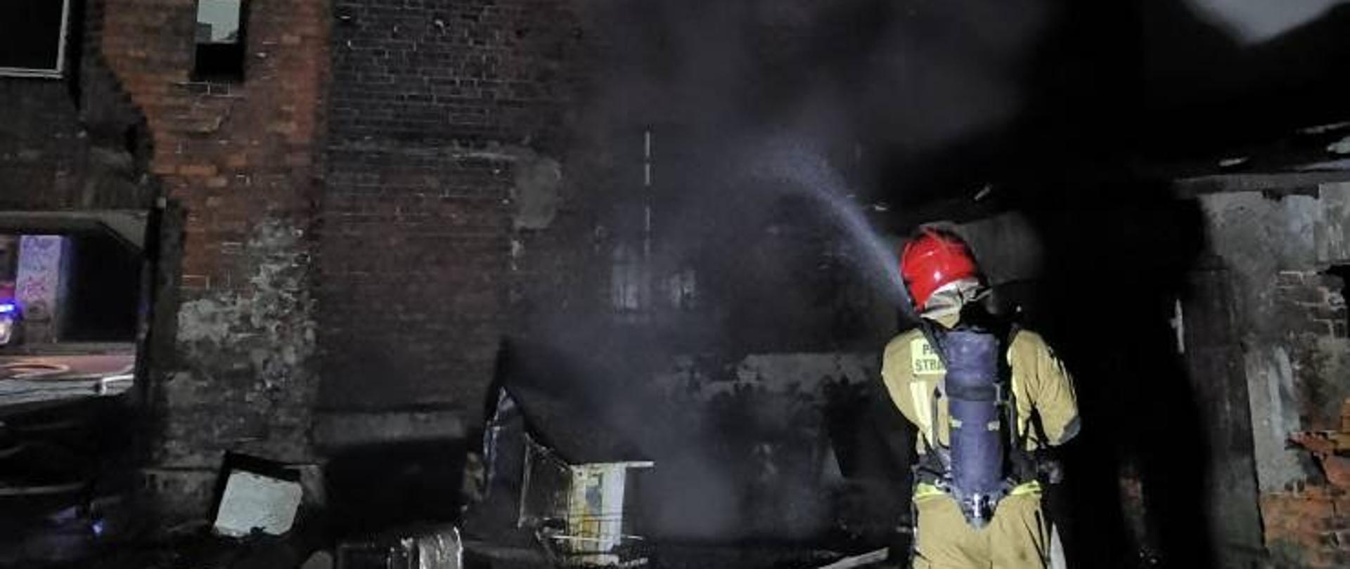 Pożar w pustostanie