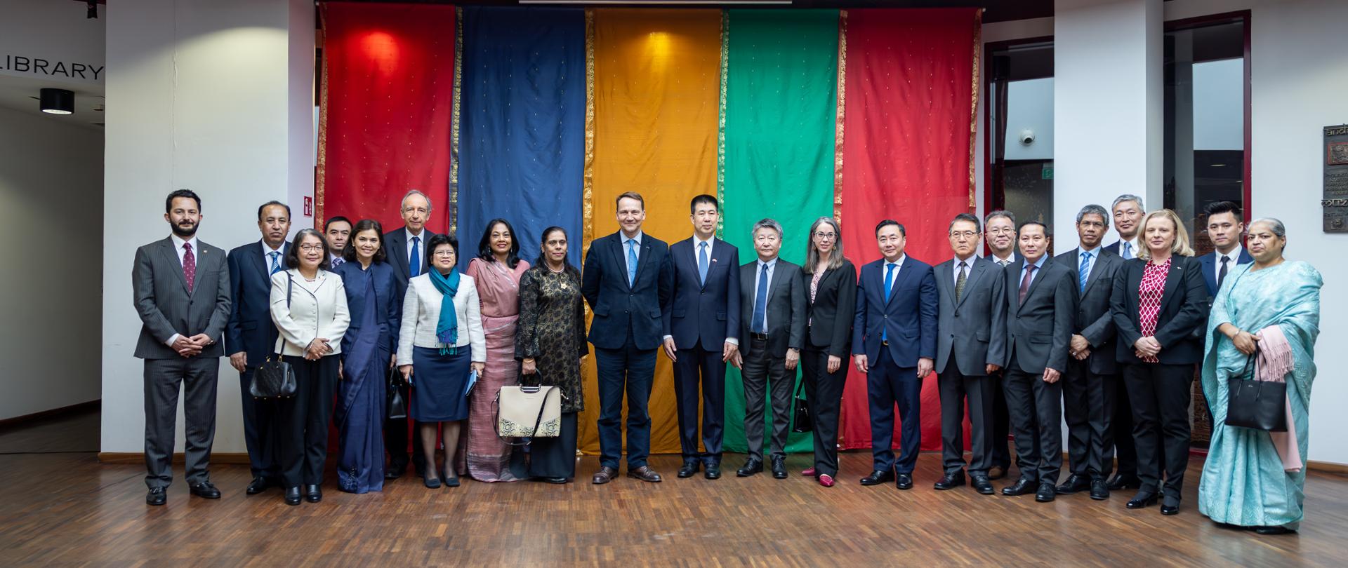 Minister Radoslaw Sikorski's courtesy meeting with Asia-Pacific heads of mission accredited to Poland.