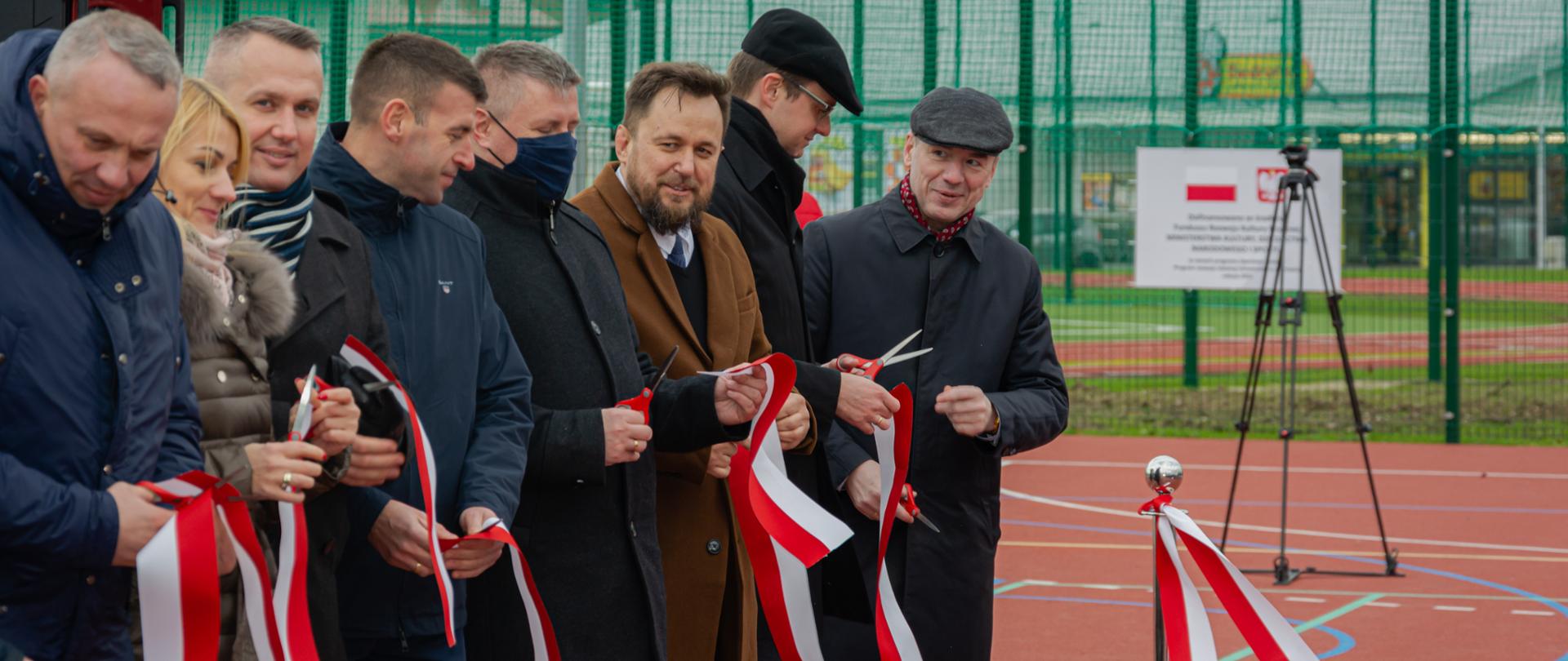 Otwarcie boisk wielofunkcyjnych i otwartych stref aktywności przy Zespole Szkół Zawodowych im. Elizy Orzeszkowej w Sokółce