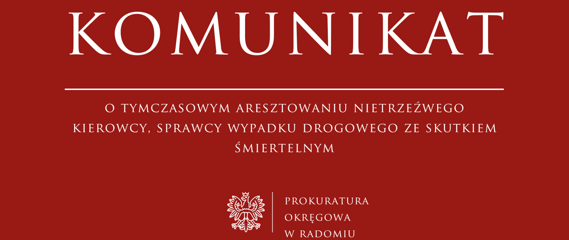 Wypadek areszt w Grójcu