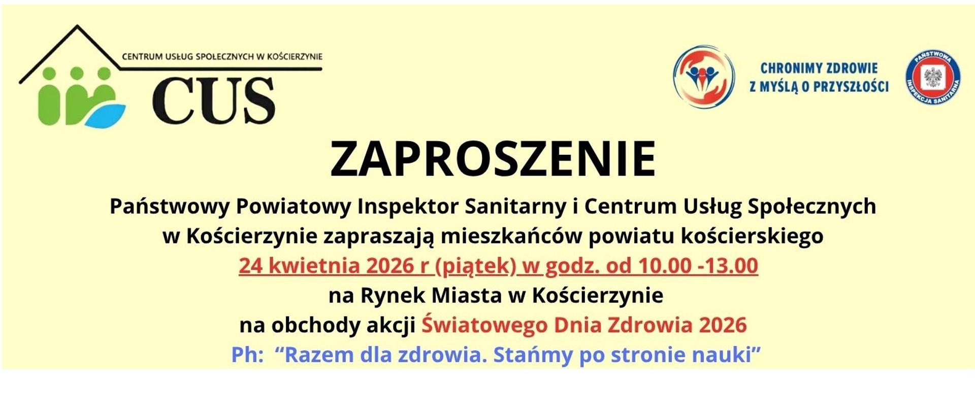 Światowy Dzień Zdrowia 24.04.2026 r. - Kościerski Rynek