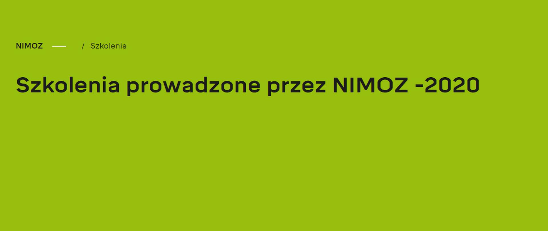 Oferta szkoleniowa Narodowego Instytutu Muzealnictwa i Ochrony Zbiorów