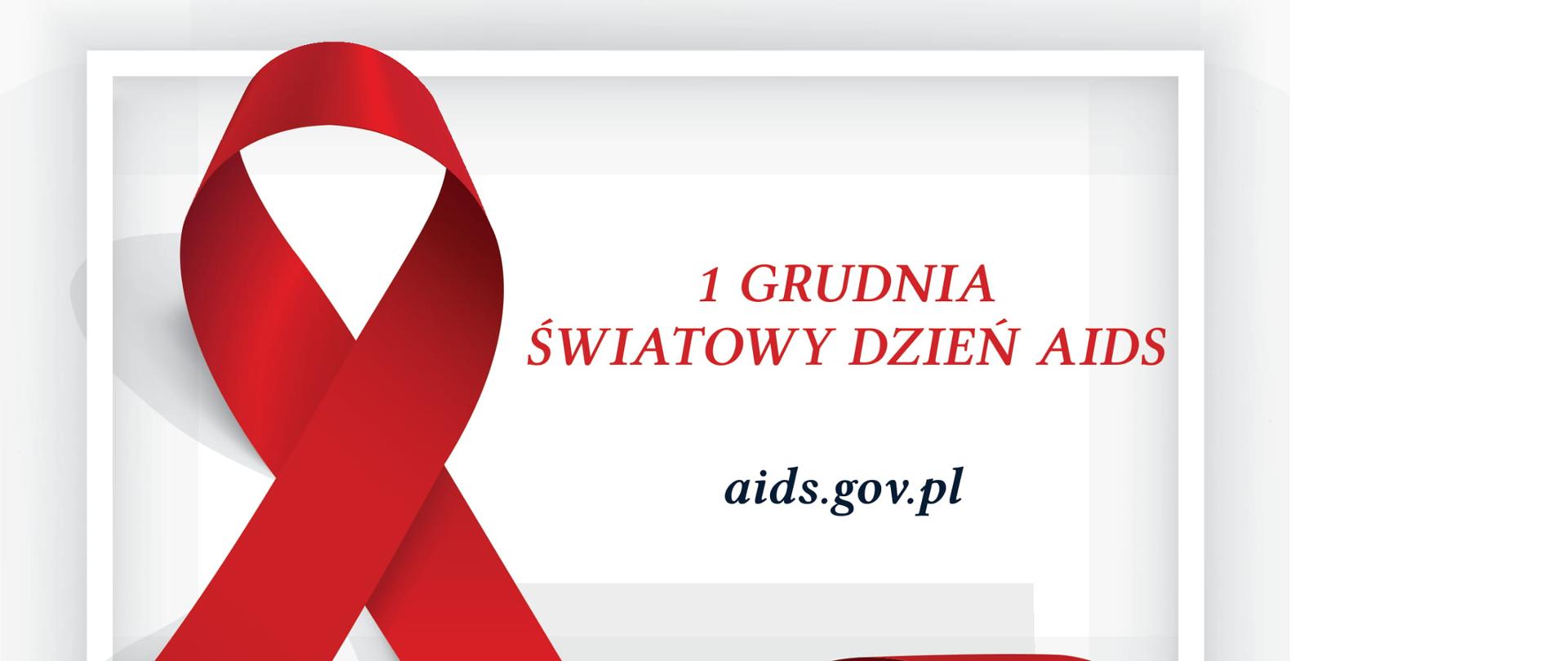 Napis Światowy Dzień AIDS
