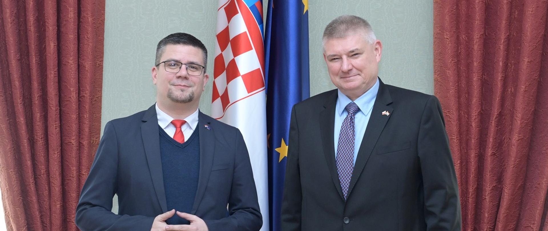 Sastanak Veleposlanika P. Czerwińskog s predsjednikom parlamentarnog Odbora za europske poslove, gospodinom Domagojem Hajdukovićem