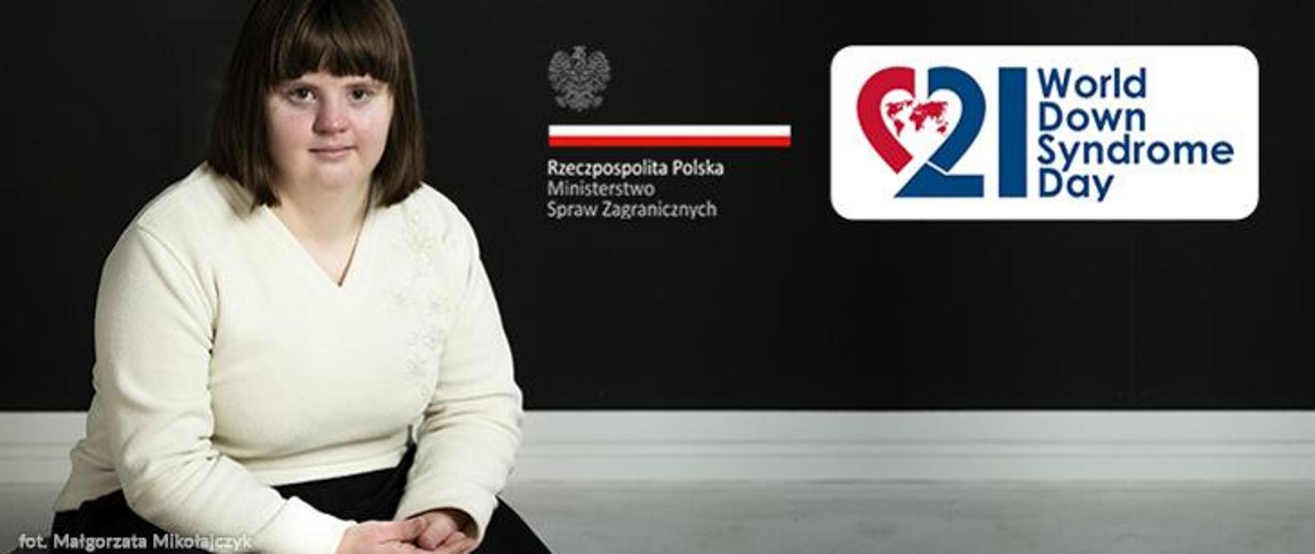 Infografika z okazji obchodów światowego dnia osób z zespołem downa w Nowym Jorku