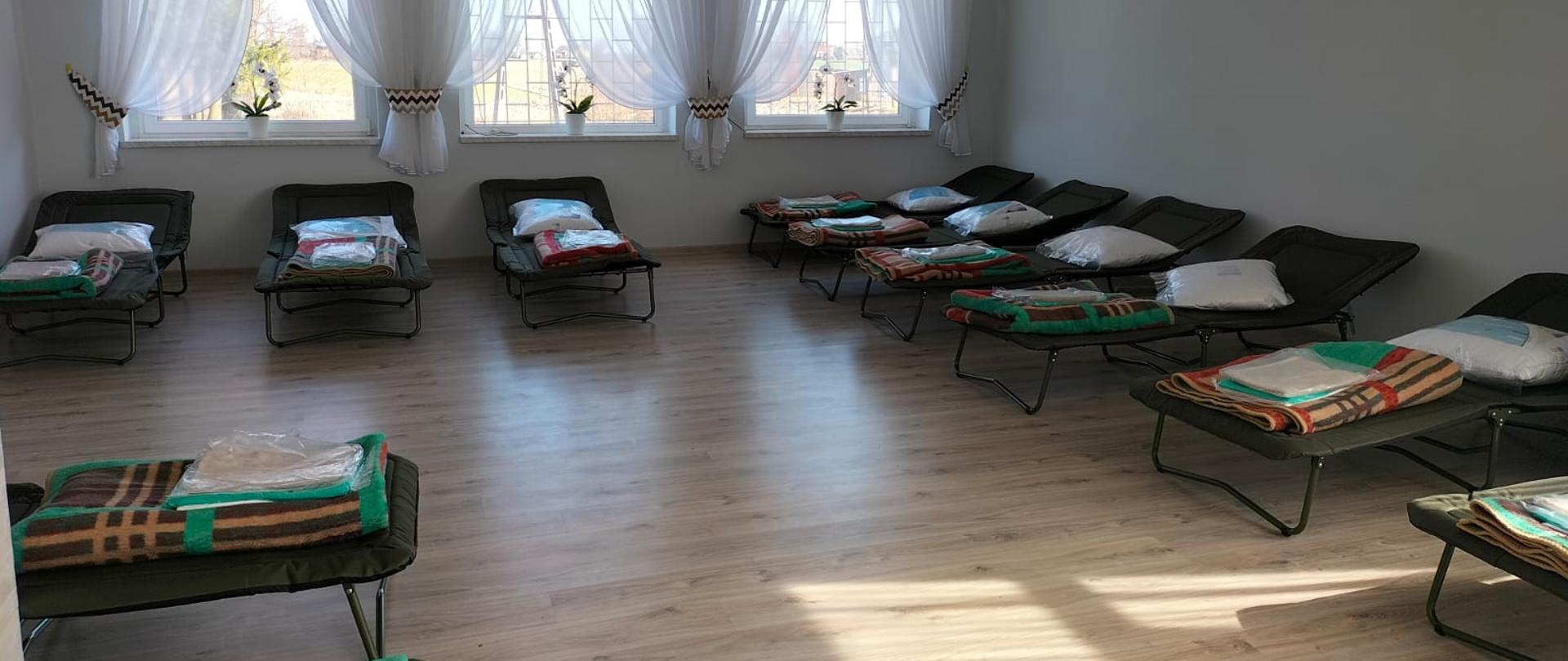 1. Budynki remiz Ochotniczych Straży Pożarnych w powiecie kazimierskim gotowe do przyjęcia uchodźców – remiza OSP Dalechowice