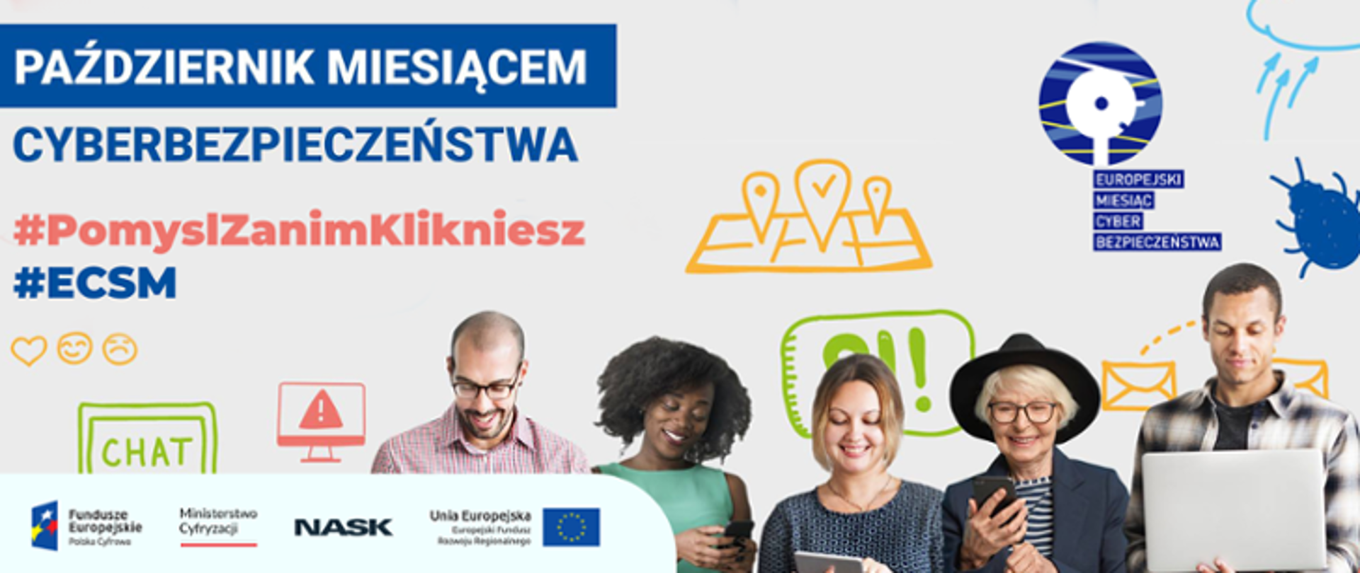 Pażdziernik Europejskim Miesiącem Cyberbezpieczeństwa #PomyslZanimKlikniesz