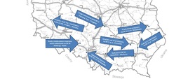 Mapa nowych inwestycji drogowych skierowanych do realizacji
