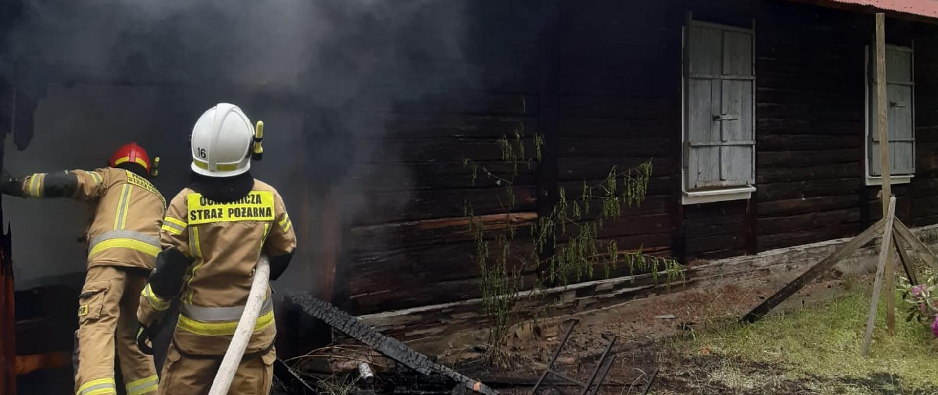 Pożar budynku mieszkalnego w Młotkowicach