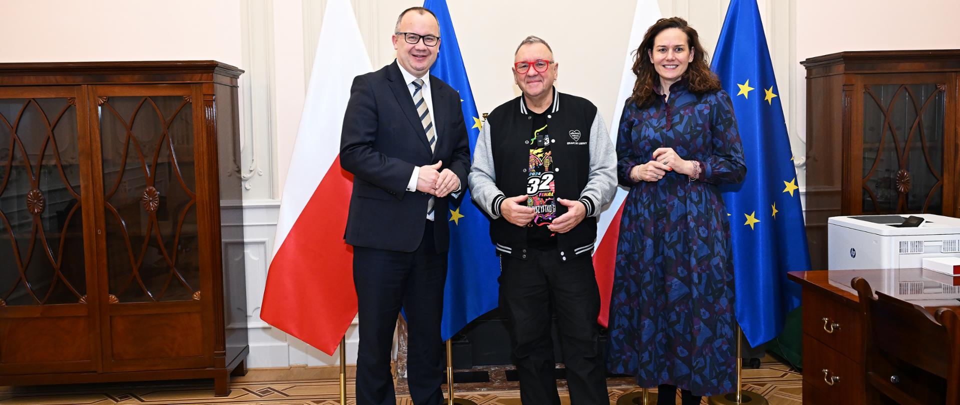 Spotkanie Ministra Sprawiedliwości z Jurkiem Owsiakiem