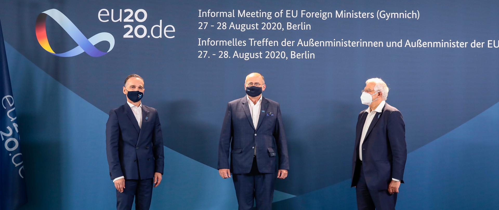 Zbigniew Rau, Aussenminister von Polen, Gymnich meeting in Berlin, informal meeting of the foreign ministers of the member states of the European Union. Berlin, 27.08.2020. Copyright: Auswaertiges Amt/photothek