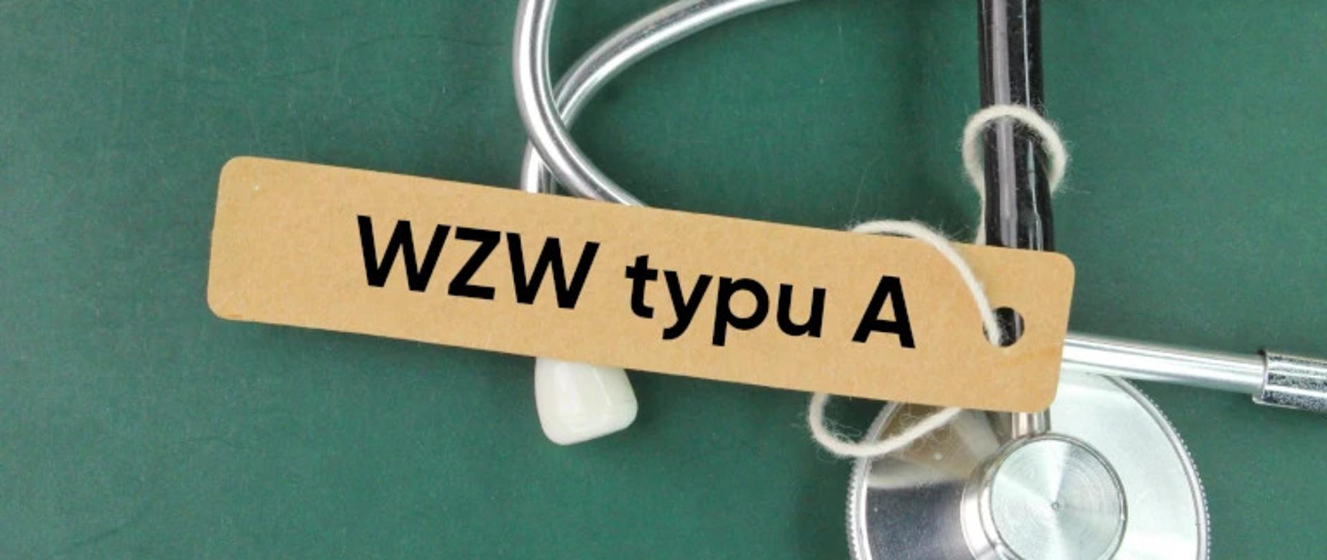 na zdjęciu stetoskop i napis WZW typu A