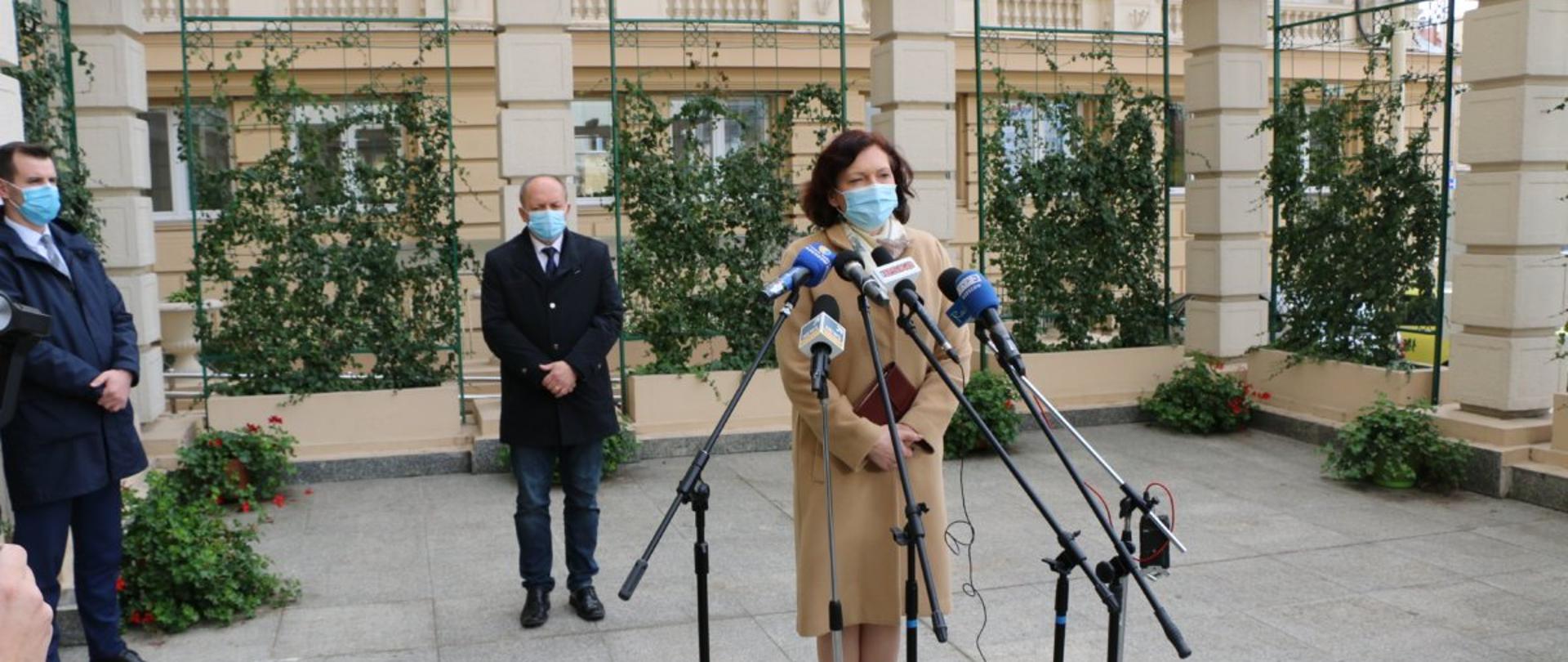 Konferencja prasowa wojewody na temat sytuacji epidemiologicznej