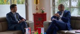 Minister Marcin Przydacz visits Singapore - meeting with Minister of State in the Ministry of Trade and Industry, Mr Alvin Tan