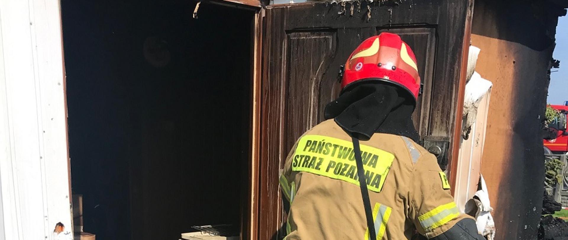 Pożar budynku mieszkalnego