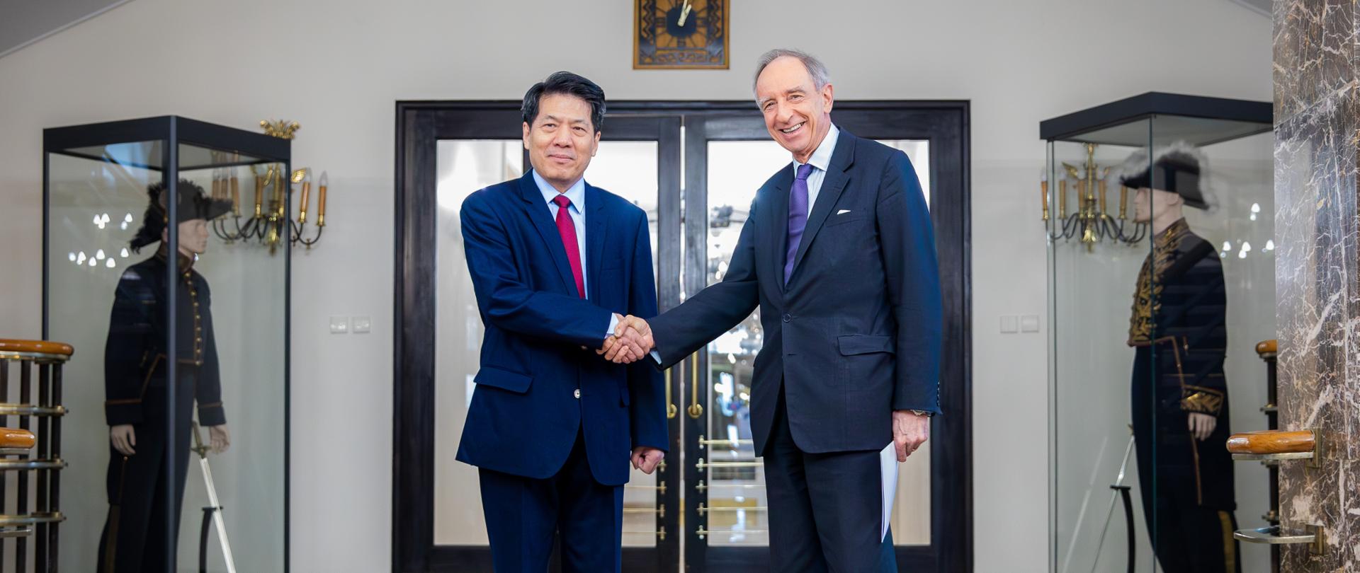 MWTB ze specjalnym przedstawicielem rządu ChRL ds. Eurazji, amb. Li Hui. 