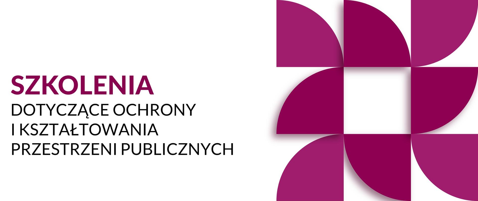 Ruszyły zapisy na szkolenia online dotyczące ochrony i kształtowania przestrzeni publicznych, grafika