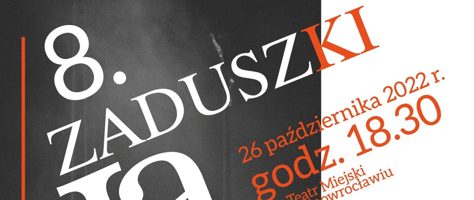 Plakat z informacją o wykonawcach