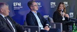Małgorzata Szafoni zastępca prezesa zarządu NFOŚiGW podczas debaty na ENFI