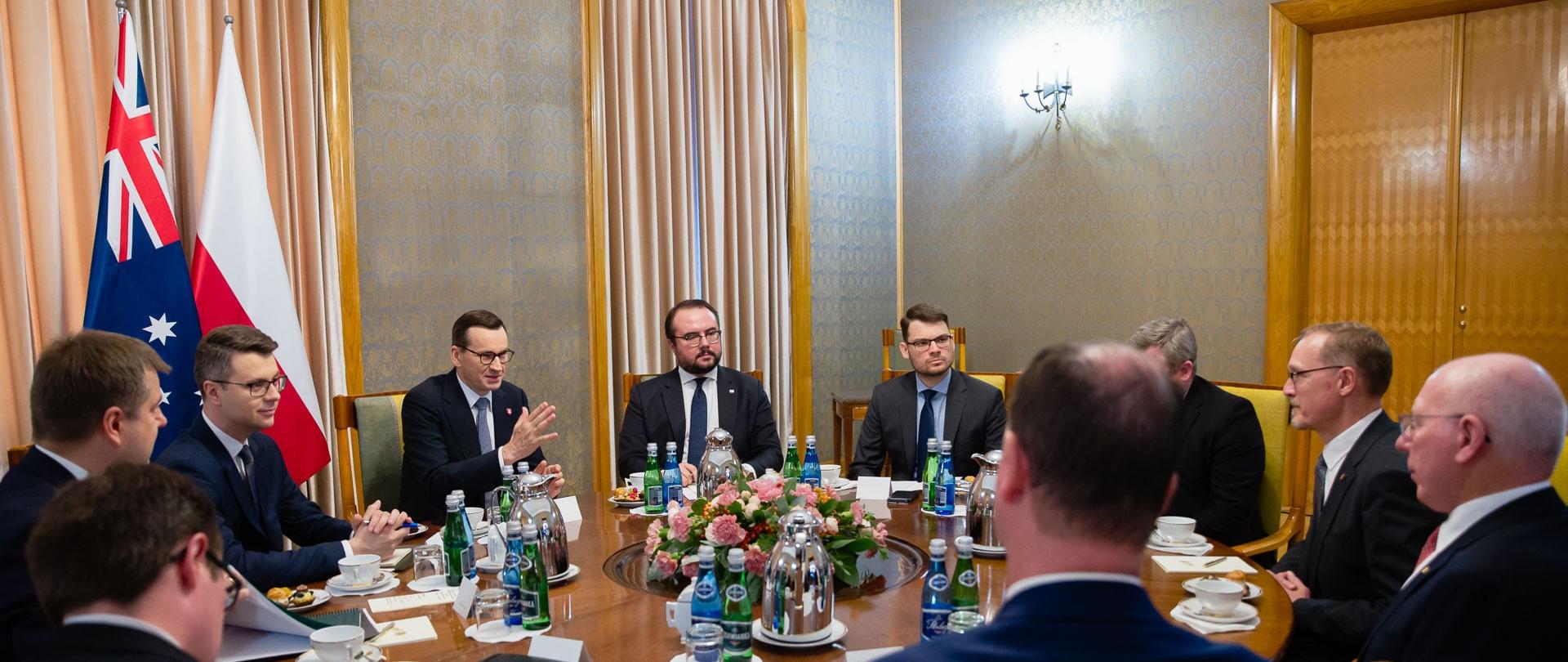 Premier Mateusz Morawiecki i Generalny Gubernator Australii David Hurley