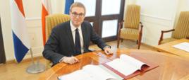 Minister Jan Sarnowski po podpisaniu protokołu 