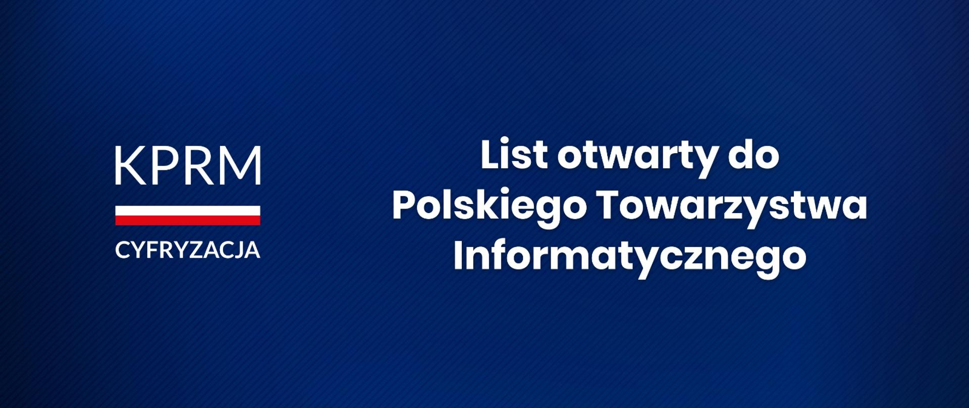 List otwarty do Polskiego Towarzystwa Informatycznego