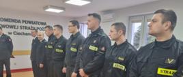 Pożegnanie ze służbą wieloletnich funkcjonariuszy KP PSP w Ciechanowie