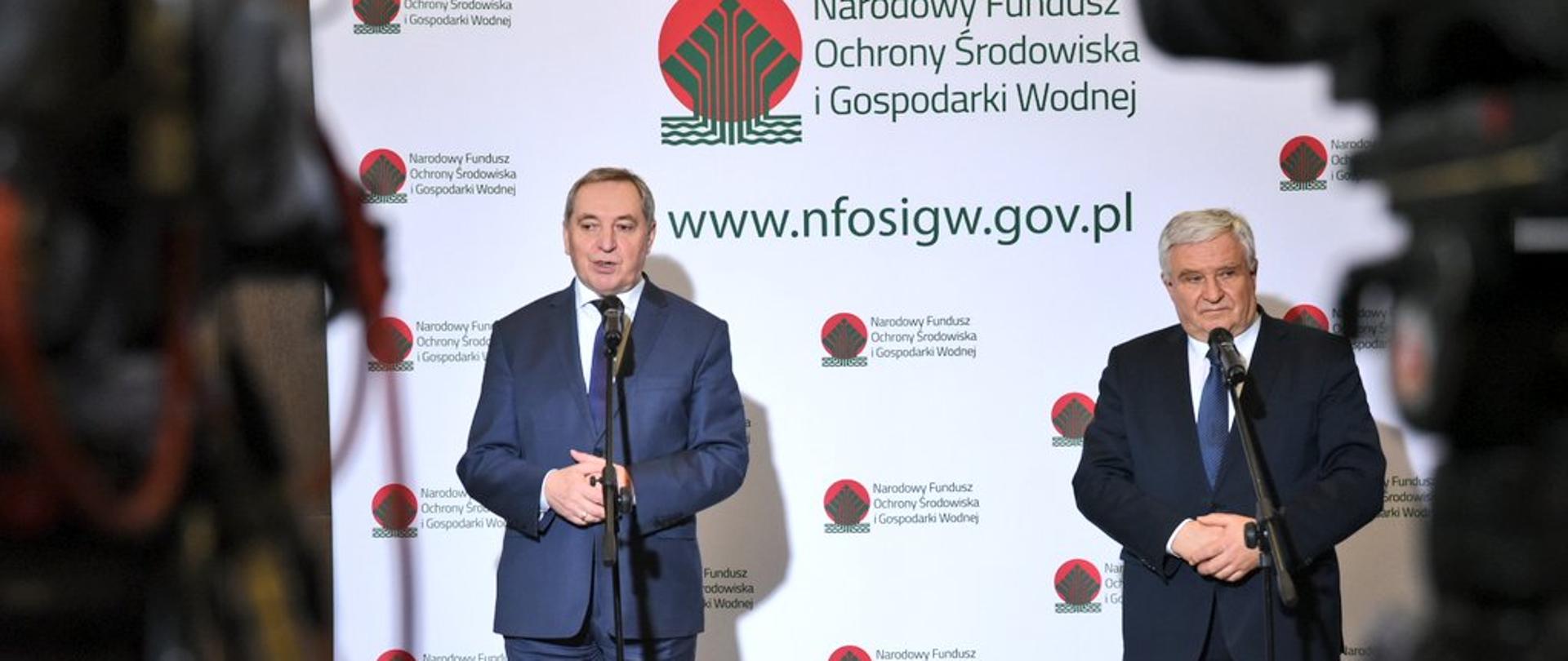 
Minister środowiska Henryk Kowalczyk z Prezesem Zarządu NFOŚiGW Kazimierzem Kujdą