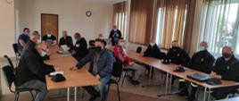 Na zdjęciu spotkanie funkcjonariuszy KP PSP w Szczytnie z druhami OSP