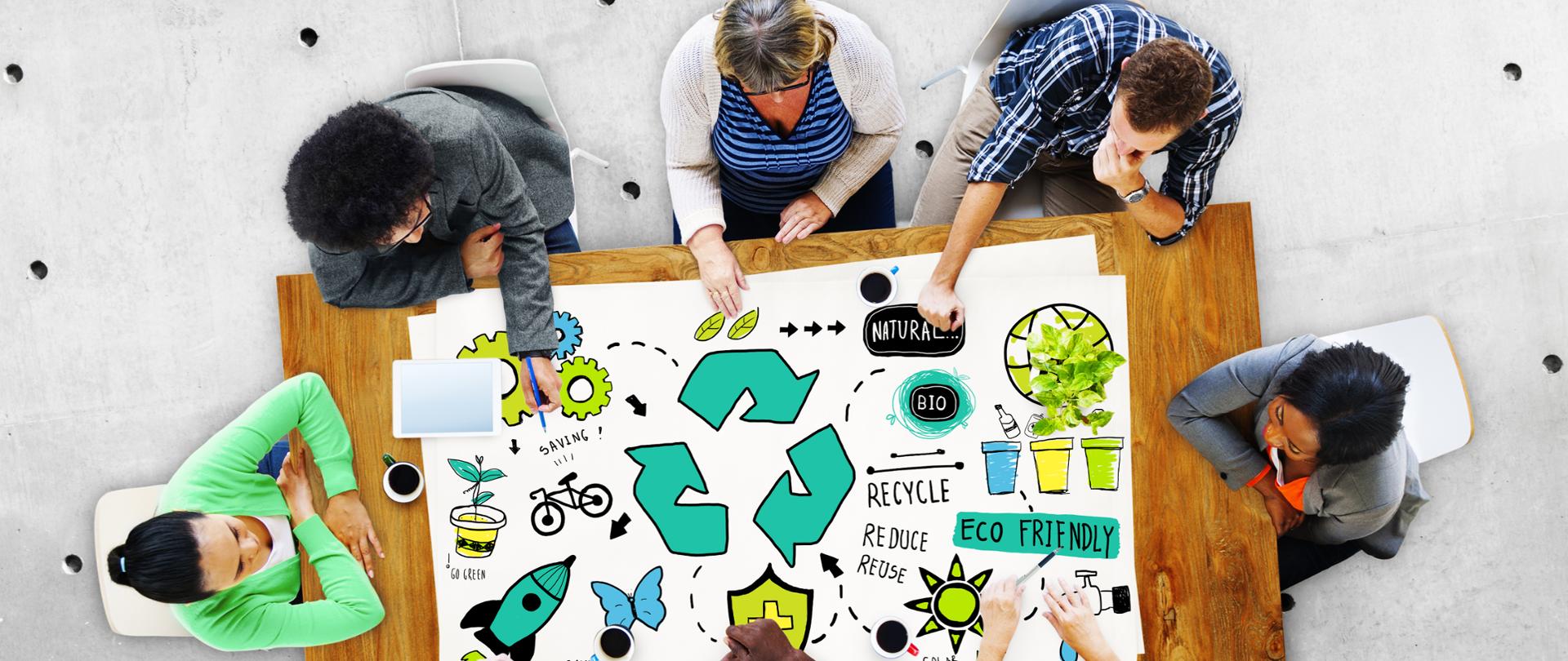 Recycle Reduce Reuse Eco Friendly Natural Saving Go Green Concept