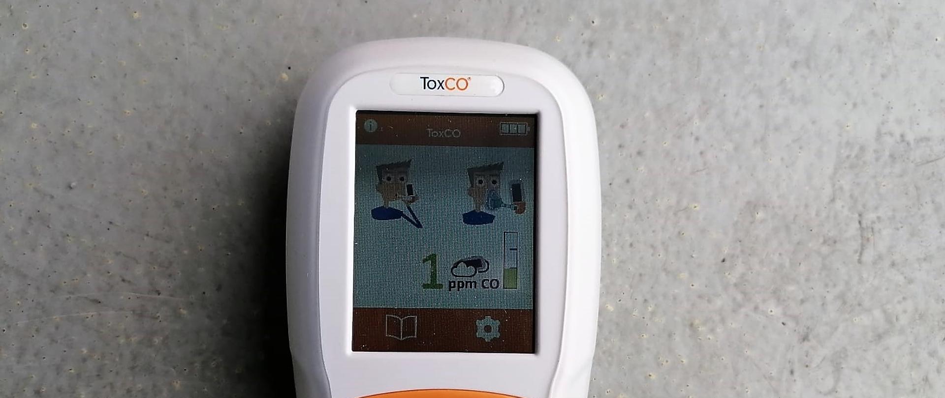 Monitor tlenku węgla w wydychanym powietrzu