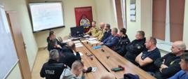 12 października 2023 r. w Komendzie Powiatowej Państwowej Straży Pożarnej w Kamieniu Pomorskim odbyło się spotkanie z udziałem prezesów OSP powiatu kamieńskiego
