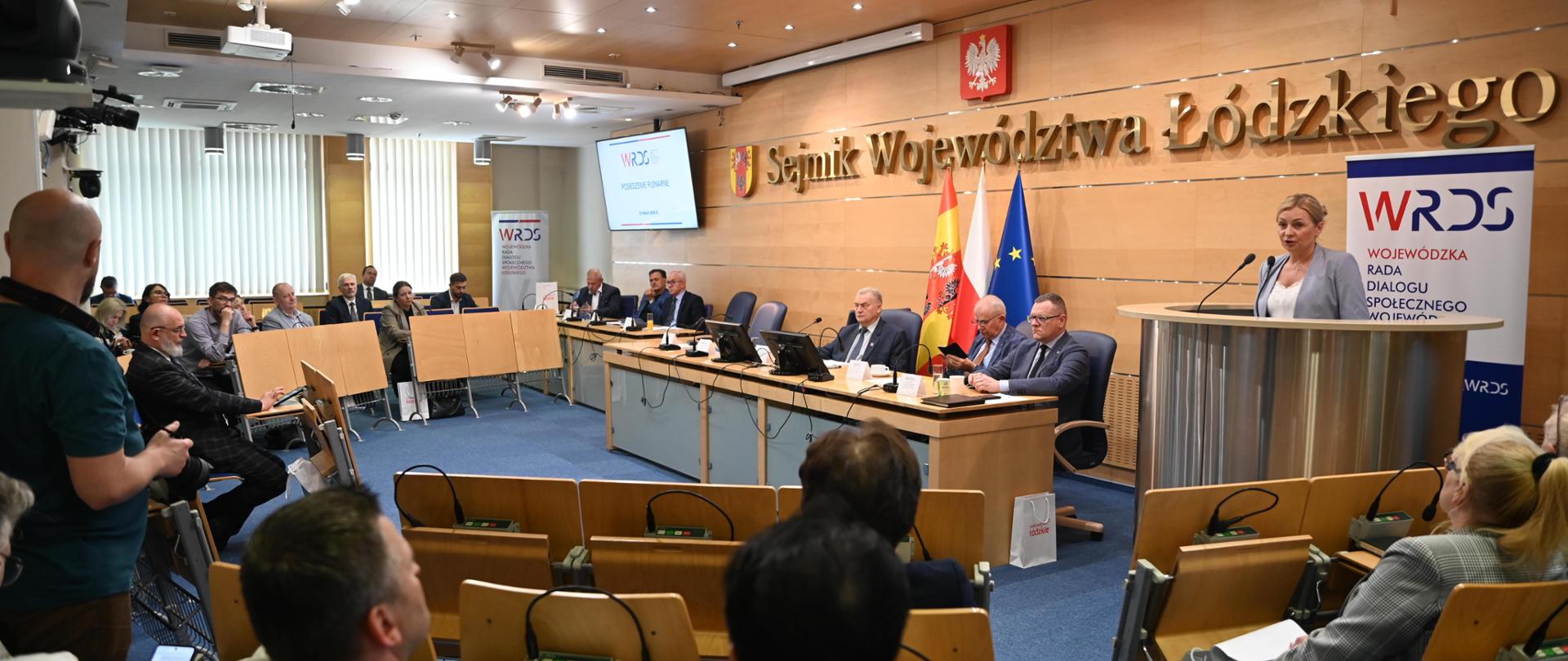 Uczestnicy majowego posiedzenia Wojewódzkiej Rady Dialogu Społecznego. 