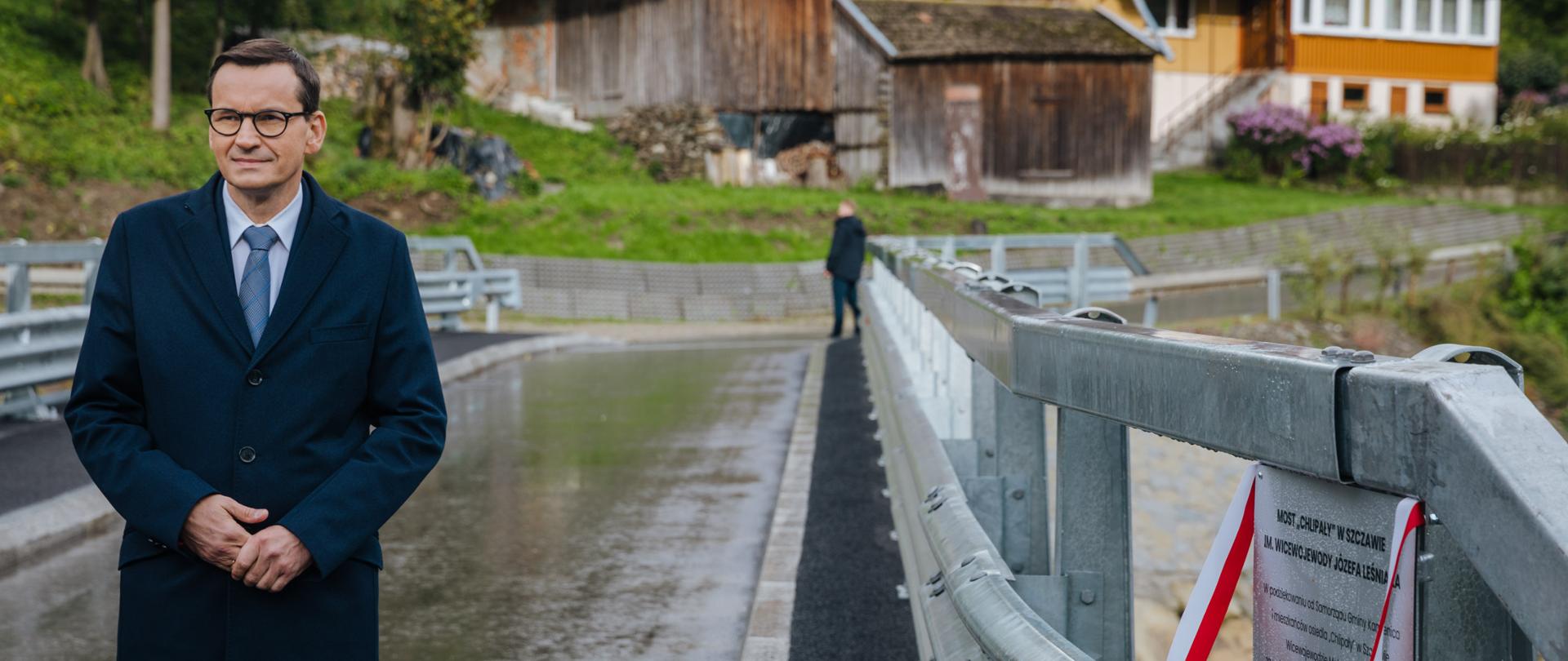 Uroczystość otwarcia mostu Chlipały w Szczawie.