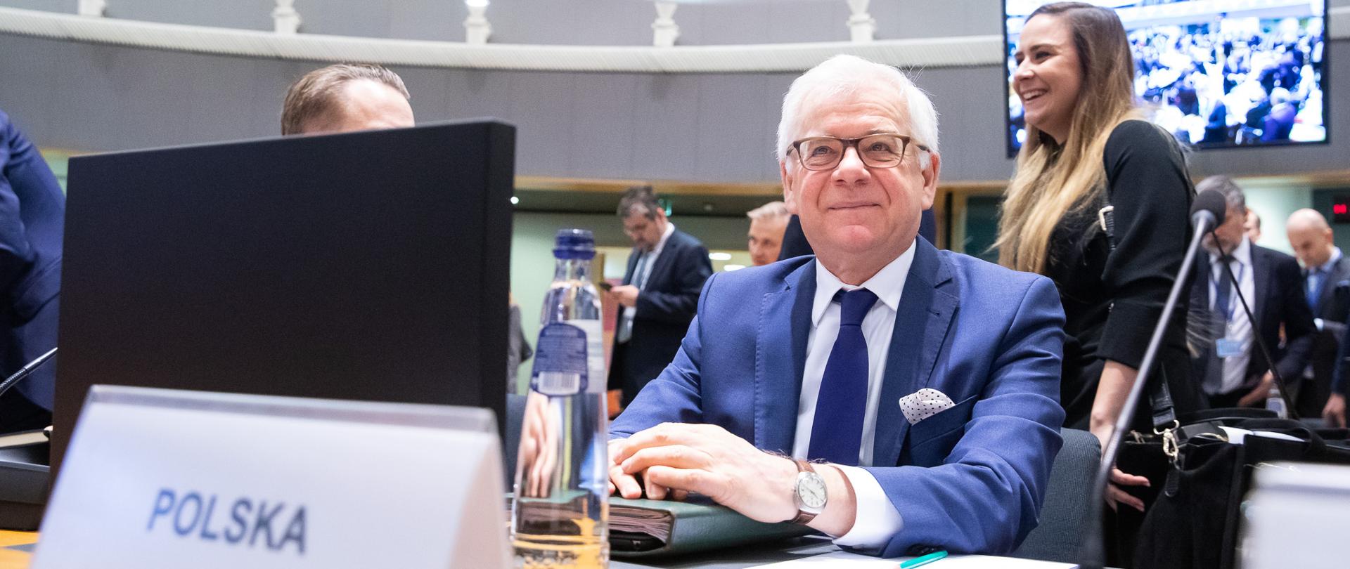 Minister Jacek Czaputowicz attends Foreign Affairs Council in Brussels