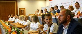Powitanie polskich lekkoatletów - uczestników ME Berlin 2018 Kadr grupowy