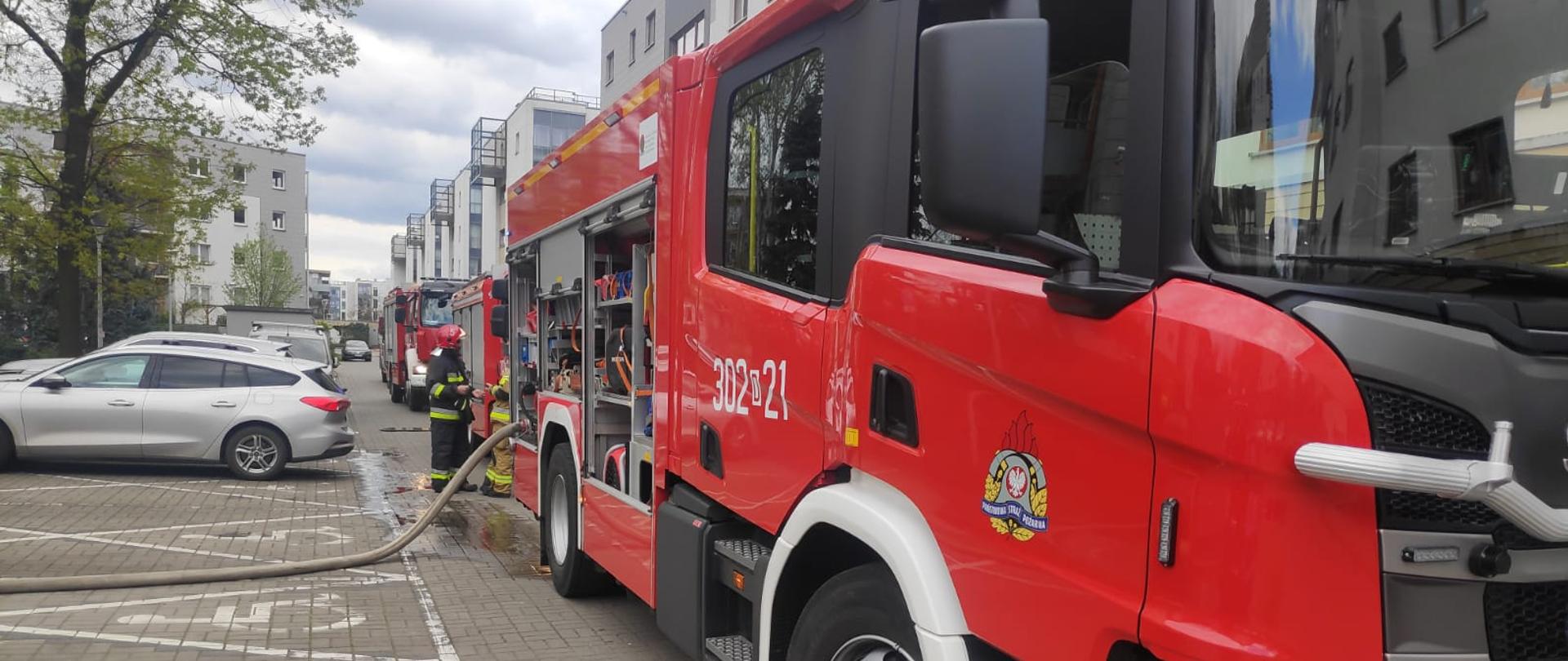 Interwencja strażaków przy ul. Marco Polo