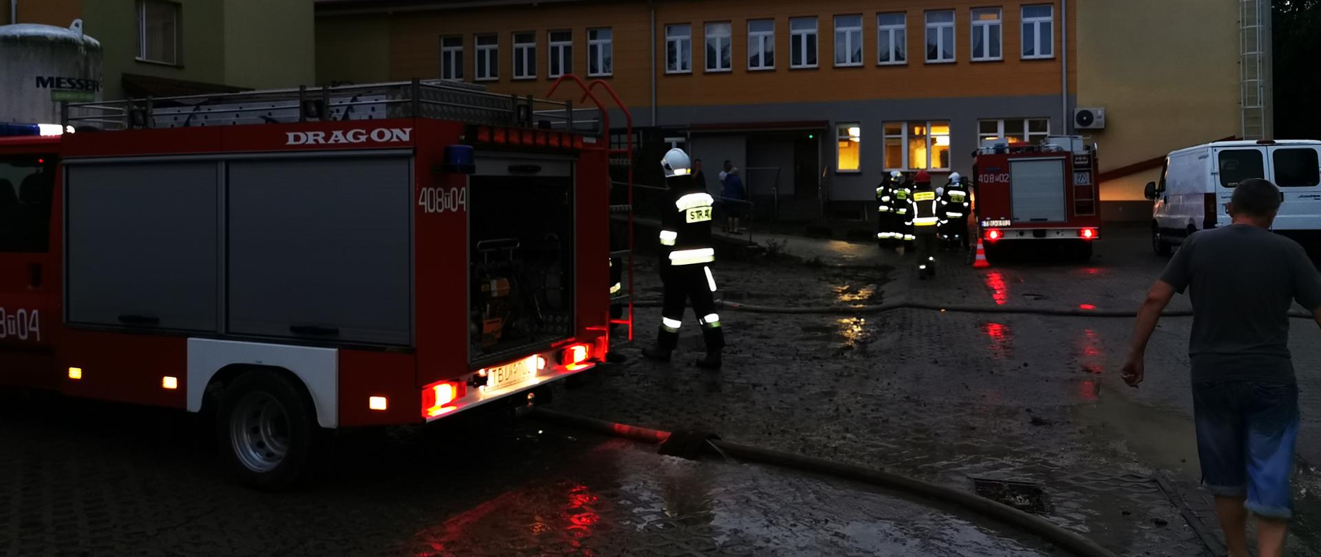 Działania strażaków podczas nawałnicy w dniu 11.07.2021