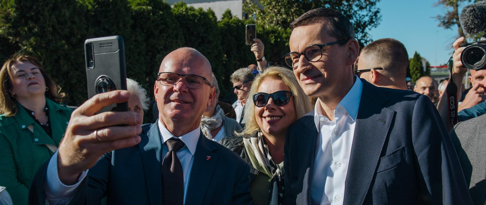 Prime Minister Mateusz Morawiecki in Łochów