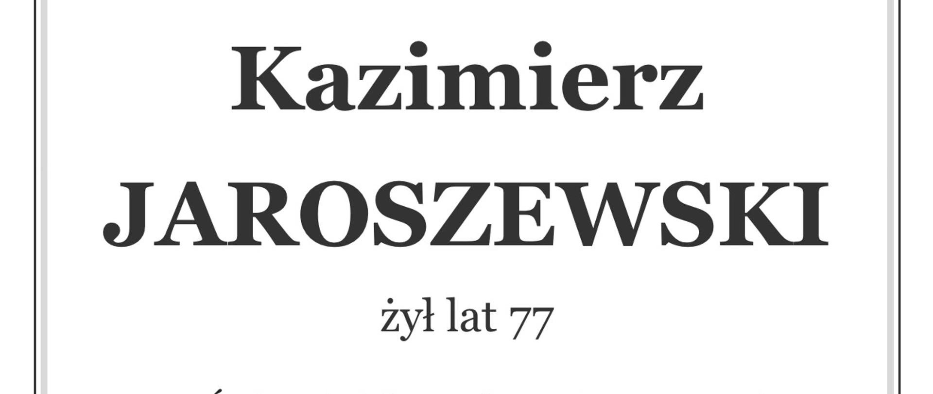 st.bryg. Kazimierz Jaroszewski
