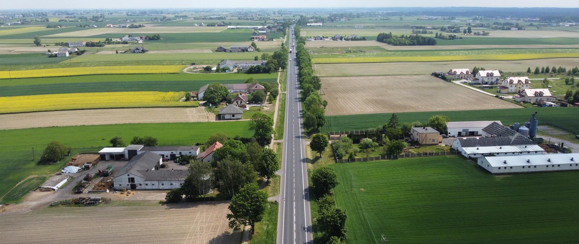 DK10 Zawały - przed budową chodnika