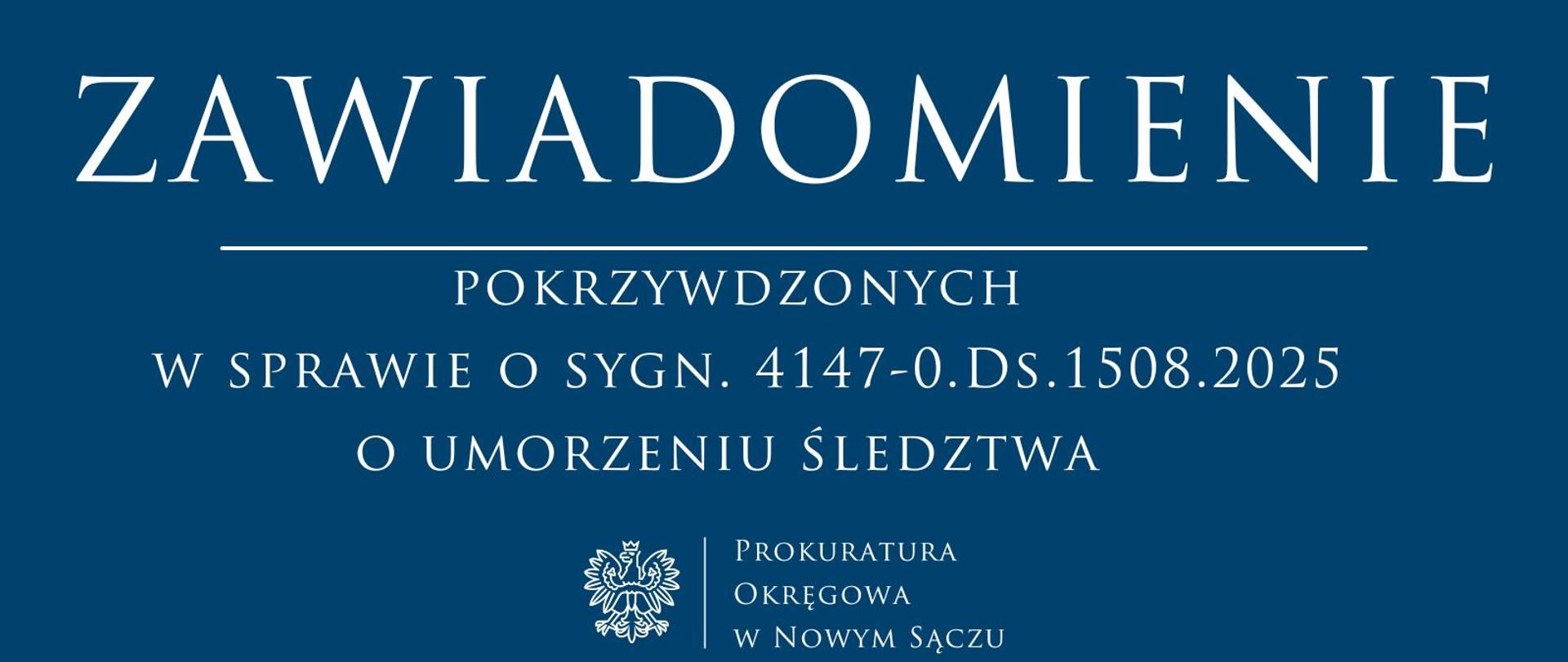 Zawiadomienie pokrzywdzonych