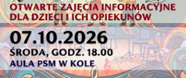 zapraszamy na zajęcia umuzykalniające dla dzieci w wieku lat 6- 07.10.2026 godz 18,00 aula szkoły
